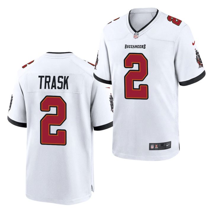 Men Tampa Bay Buccaneers 2 Kyle Trask Nike White Game Player NFL Jersey